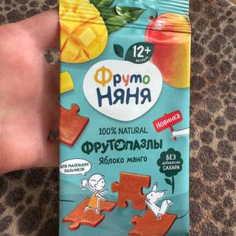 Кусочки фруктовые ФрутоНяня яблоко-манго 20г с 12месяцев: отзыв пользователя ДетМир