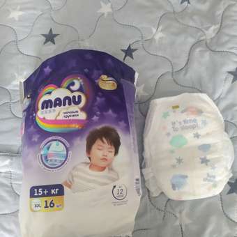Трусики MANU ночные XXL (15-20 кг) 16 шт.: отзыв пользователя ДетМир