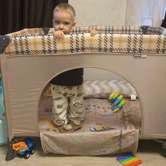 Манеж Babyton Circus Beige: отзыв пользователя ДетМир