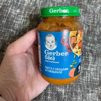 Пюре Gerber паста-овощи-говядина 190г с 9месяцев: отзыв пользователя ДетМир