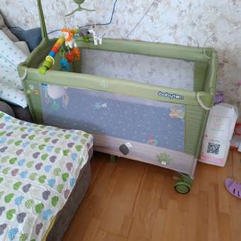 Манеж кровать Babyton Dreamy Green: отзыв пользователя Детский Мир