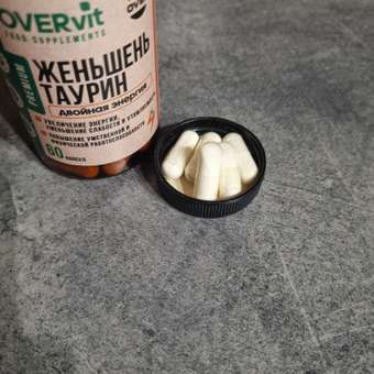 Женьшень Таурин OVER БАД Для энергии иммунитета и настроения 60 капсул: отзыв пользователя Детский Мир