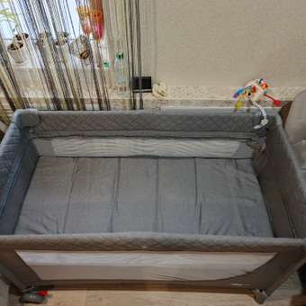 Манеж кровать MOWbaby Play plus, grey: отзыв пользователя Детский Мир