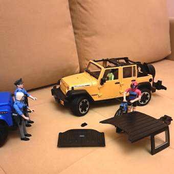 Внедорожник Bruder Jeep c велосипедом и фигуркой 1:16: отзыв пользователя Детский Мир