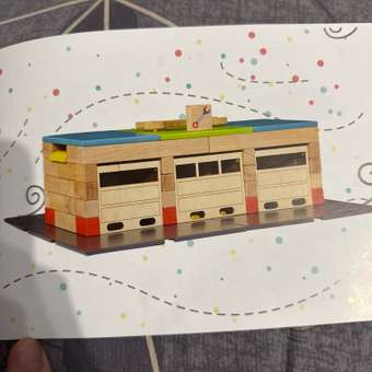 Конструктор WOOD BLOCKS Автосервис деревянный 85 дет.: отзыв пользователя Детский Мир
