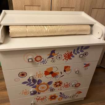 Комод Polini kids Simple 1580 Прогулка Белый: отзыв пользователя Детский Мир