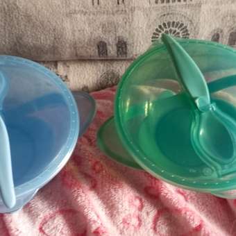 Набор посуды BabyGo Blue 3 предм.: отзыв пользователя Детский Мир
