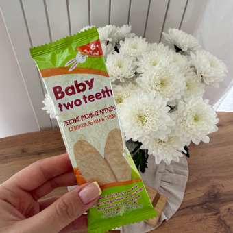 Печенье рисовое Baby two teeth со вкусом яблока и тыквы: отзыв пользователя Детский Мир