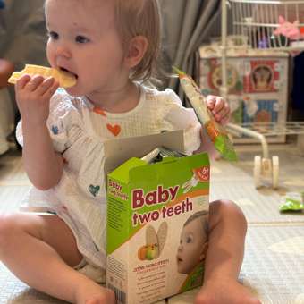 Печенье рисовое Baby two teeth со вкусом яблока и тыквы с 6 месяцев: отзыв пользователя Детский Мир