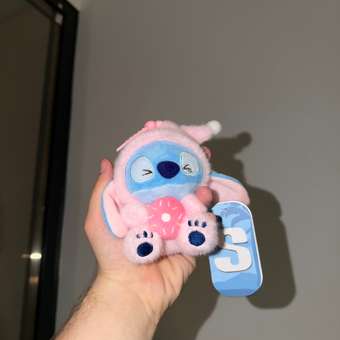 Игрушка мягкая Stitch Foooodies на цепочке персиковый: отзыв пользователя Детский Мир