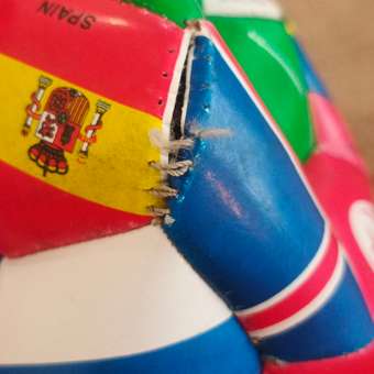 Спортивный мяч 1TOY 5 размер Флаги футбольный 21.5 см: отзыв пользователя Детский Мир