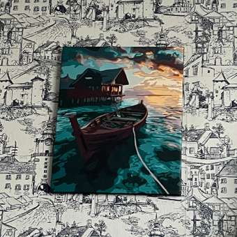 Картина по номерам Hobby Paint Лодка на рассвете в ассортименте: отзыв пользователя Детский Мир