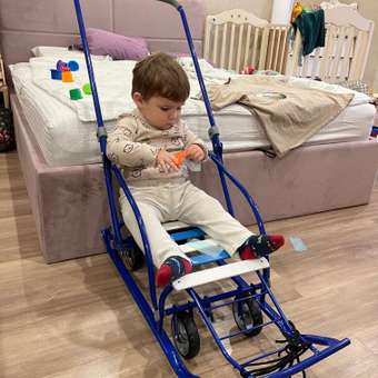 Санки NiKA kids складные с выдвижными колесами: отзыв пользователя Детский Мир