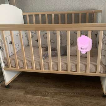 Детская кроватка Babyton Charly прямоугольная, (береза, белый): отзыв пользователя Детский Мир