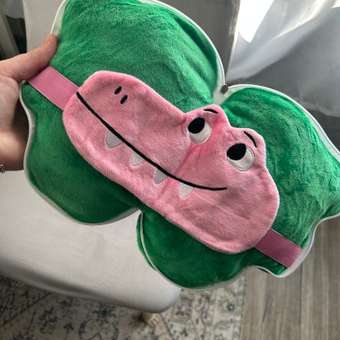 Подушка для путешествий Munaby Croco с маской для сна 11 x 22 см 2 шт.: отзыв пользователя Детский Мир