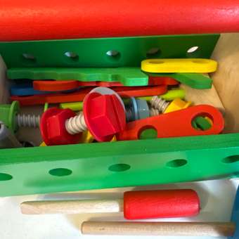 Конструктор Alatoys Ящик инструментов деревянный 19 дет.: отзыв пользователя Детский Мир