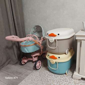 Ящик для хранения игрушек BabyGo бирюзовый: отзыв пользователя Детский Мир