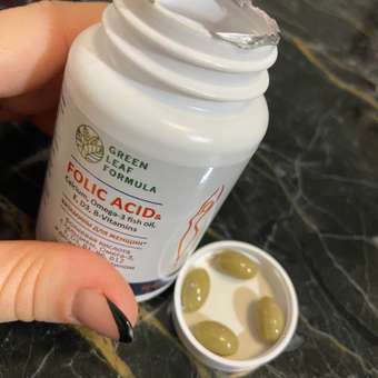 Фолиевая кислота и кальций Д3 Green Leaf Formula витаминный комплекс для беременных и кормящих женщин 60 капсул: отзыв пользователя Детский Мир