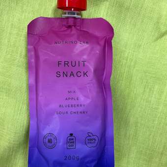 Пюре Nutrino Lab Яблоко-Черника-Вишня с 3 лет 200 г: отзыв пользователя Детский Мир