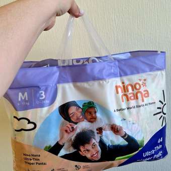 Трусики Nino Nana ультратонкие M (6-11 кг) 44 шт.: отзыв пользователя Детский Мир