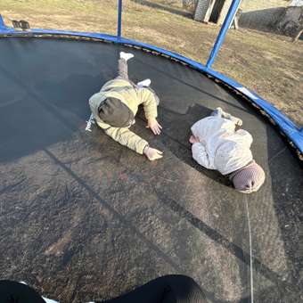 Батут каркасный Perfetto Sport с защитной сеткой синий: отзыв пользователя Детский Мир