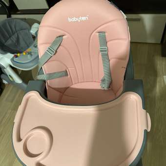 Стульчик для кормления Babyton Bueno Coral-Grey розовый: отзыв пользователя ДетМир
