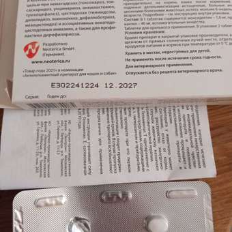 Таблетки против глистов для кошек Гельминтал более 4кг 2шт: отзыв пользователя. Зоомагазин Зоозавр