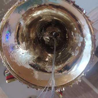 Украшение Зимнее волшебство новогоднее «Уютная сказка» колокольчик бант блеск 9х28 см золото: отзыв пользователя Детский Мир