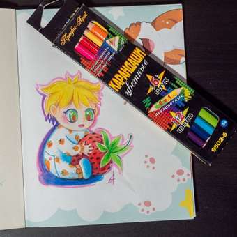 Карандаши цветные Josef otten 6 шт.: отзыв пользователя Детский Мир