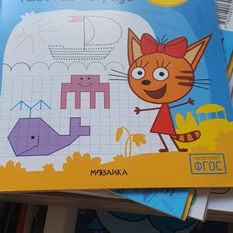 Тетради рабочие МОЗАИКА kids Три кота Прописи 6+: отзыв пользователя Детский Мир