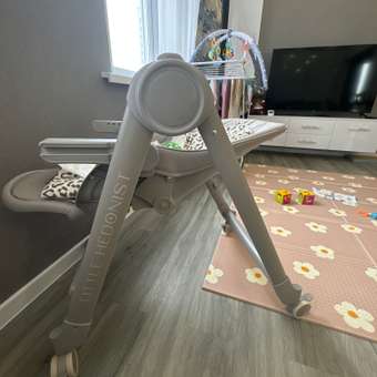 Стульчик для кормления Happy Baby Berny Lux до 25 кг шезлонг серый: отзыв пользователя Детский Мир