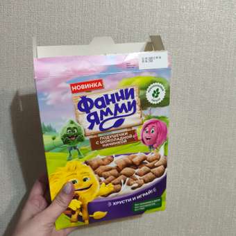 Подушечки Фанни Ямми мультизлаковые с шоколадной начинкой 220г: отзыв пользователя Детский Мир