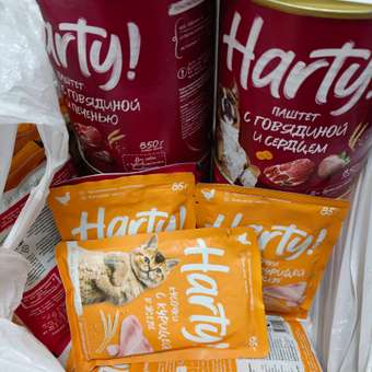 Корм для кошек Harty 85г с индейкой для чувствительного пищеварения кусочки в соусе консервированный: отзыв пользователя. Зоомагазин Зоозавр