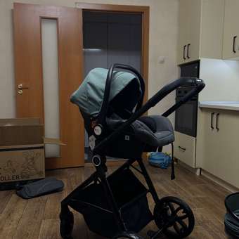 Коляска трансформер JOVOLA 3в1 Folk, зеленый: отзыв пользователя Детский Мир