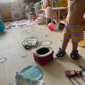 Горшок ROXY-KIDS Дорожный коралловый: отзыв пользователя Детский Мир