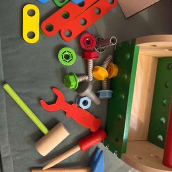 Конструктор Alatoys Ящик инструментов деревянный 19 дет.: отзыв пользователя Детский Мир