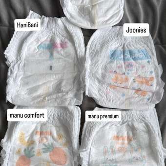 Трусики MANU Comfort M (6-11 кг) 54 шт.: отзыв пользователя Детский Мир