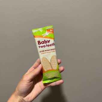 Печенье рисовое Baby two teeth со вкусом яблока и тыквы с 6 месяцев: отзыв пользователя Детский Мир