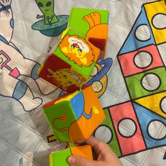 Игрушка Мякиши кубики Животные Африки: отзыв пользователя Детский Мир