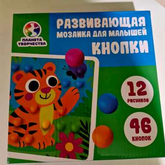 Мозаика Планета творчества Кнопки крупные для малышей: отзыв пользователя Детский Мир