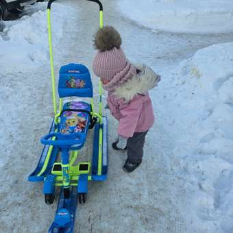 Снегокат NiKA kids Тимка Спорт с рулем, с ручкой, с колесами: отзыв пользователя ДетМир