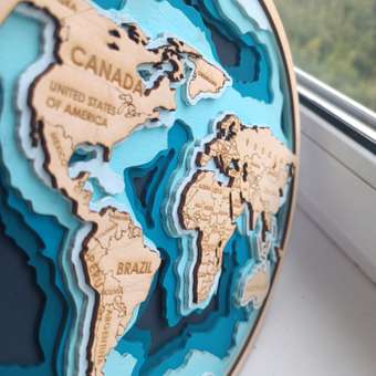 Набор для творчества ЧудоСветик сборка Карта мира: отзыв пользователя Детский Мир