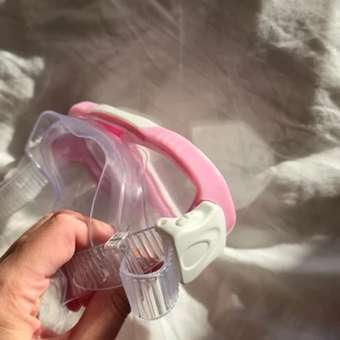 Маска для плавания детская с трубкой FitSmile розовый цвет: отзыв пользователя Детский Мир