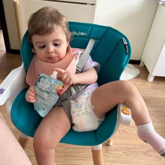 Стульчик для кормления Babyton Woody Turquoise трансформер: отзыв пользователя ДетМир