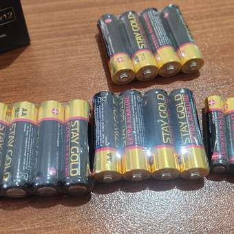 Набор батареек 12шт Stay Gold SG-AA+AAA-24: отзыв пользователя Детский Мир