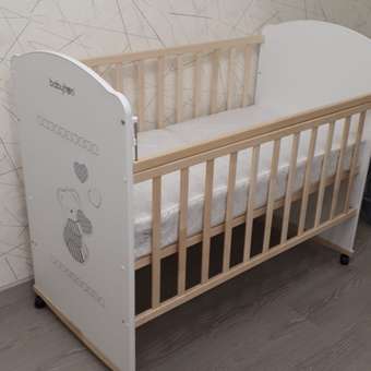 Детская кроватка Babyton Charly прямоугольная, (береза, белый): отзыв пользователя Детский Мир