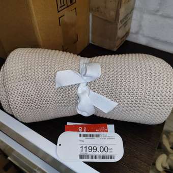 Плед FUTURINO Home бежевый: отзыв пользователя Детский Мир