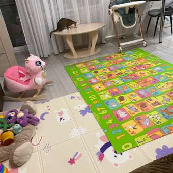 Развивающий коврик детский Mamagoods складной игровой 150х200 см Медвежата и Звёздочки: отзыв пользователя Детский Мир