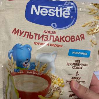 Каша молочная Nestle мультизлаковая яблоко-черника-малина 200г с 6месяцев: отзыв пользователя Детский Мир