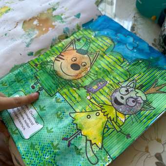 Книга МОЗАИКА kids Три кота Водные раскраски Транспорт: отзыв пользователя Детский Мир